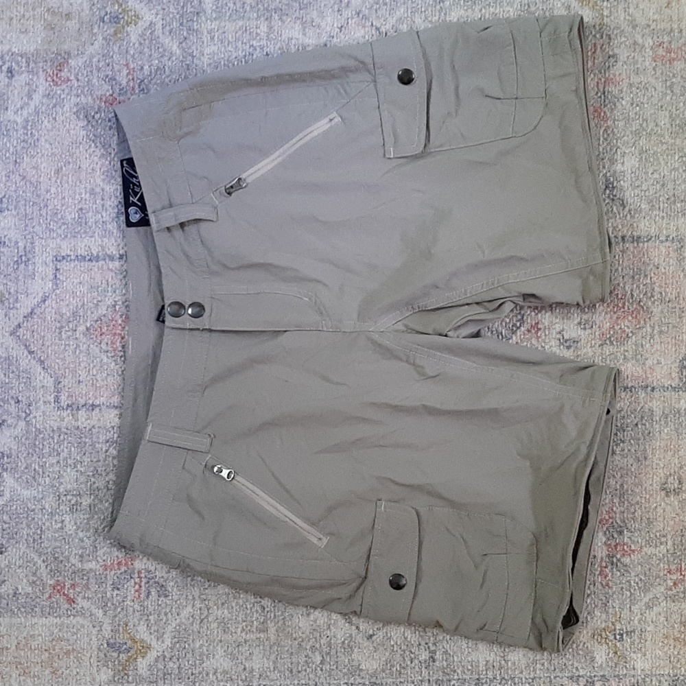 Ladies kuhl tan zip off shorts size 6